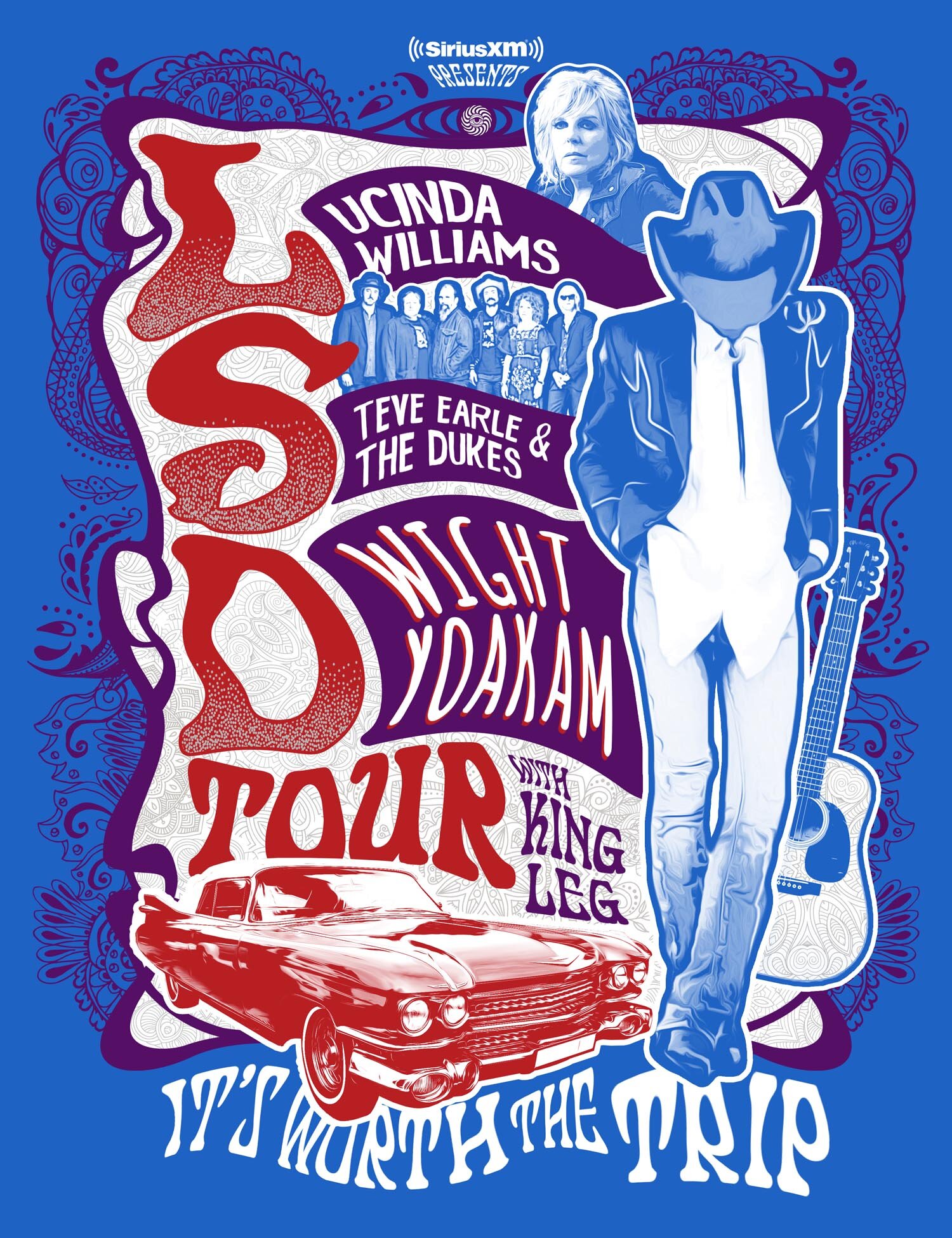 Lucinda Williams, Steve Earle, Dwight Yoakam to Unite for LSD Tour