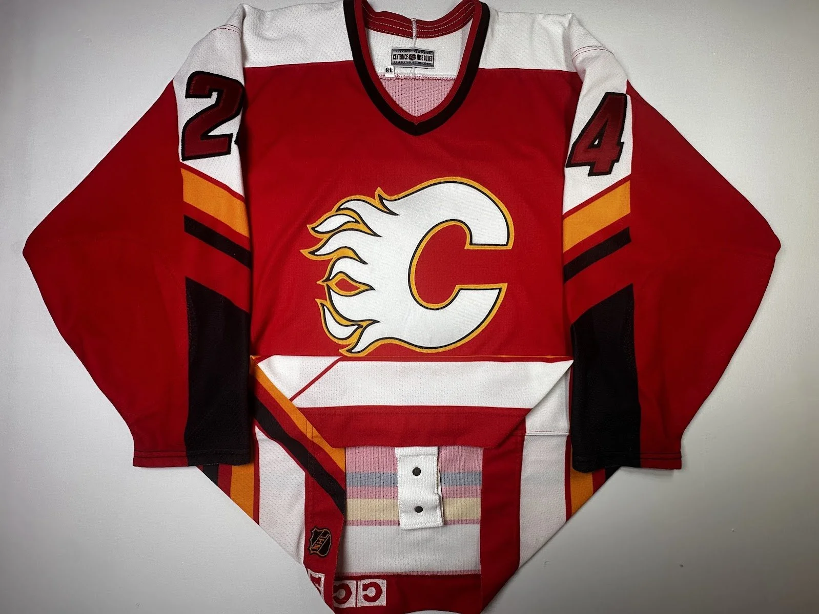 Calgary Flames Jarome Iginla CCM Rookie Season Sz. 48