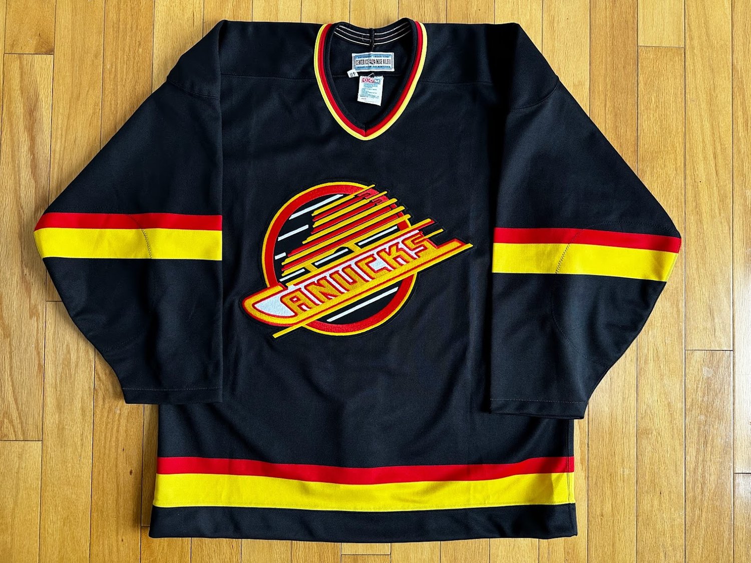 Vintage Blank Vancouver Canucks CCM Hockey Jersey Made in 