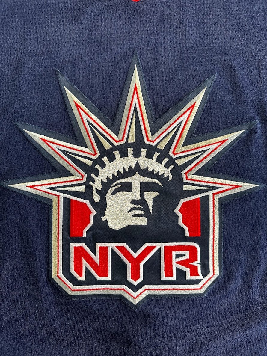VIDEO _-_ XL mens New York Rangers jersey white pro player xl men liberty  statue