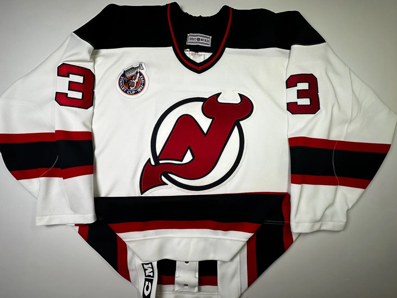 New Jersey Devils Ken Daneyko CCM 1992 Stanley Cup Anniversary Patch Sz. 48