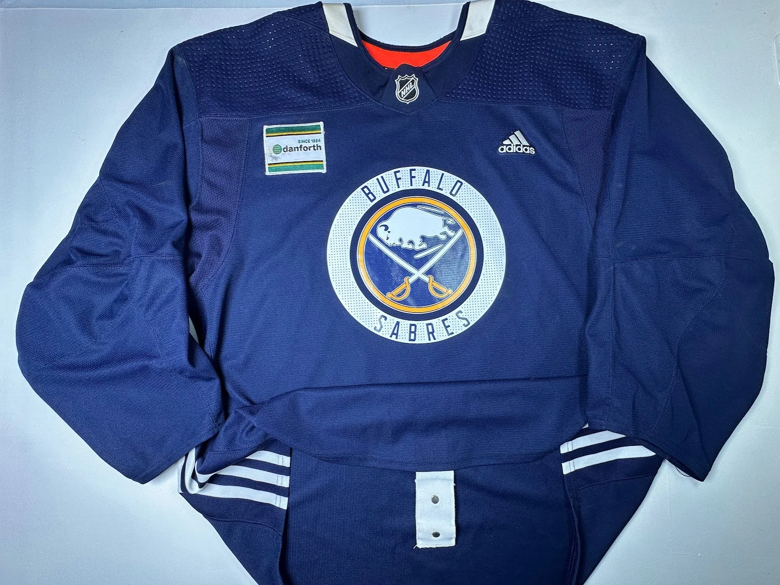 Buffalo Sabres Linus Ullmark Adidas Game Worn Practice COA Sz. 60G