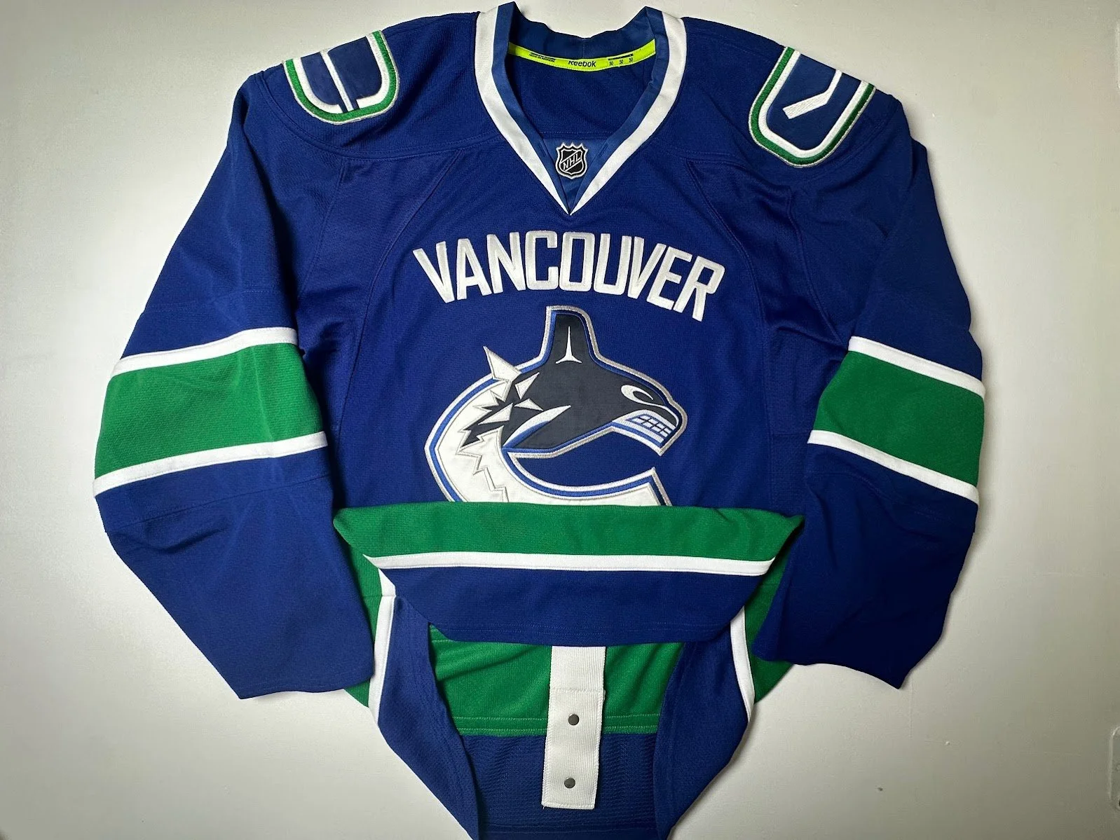 Vancouver Canucks Blank Reebok  Sz. 50