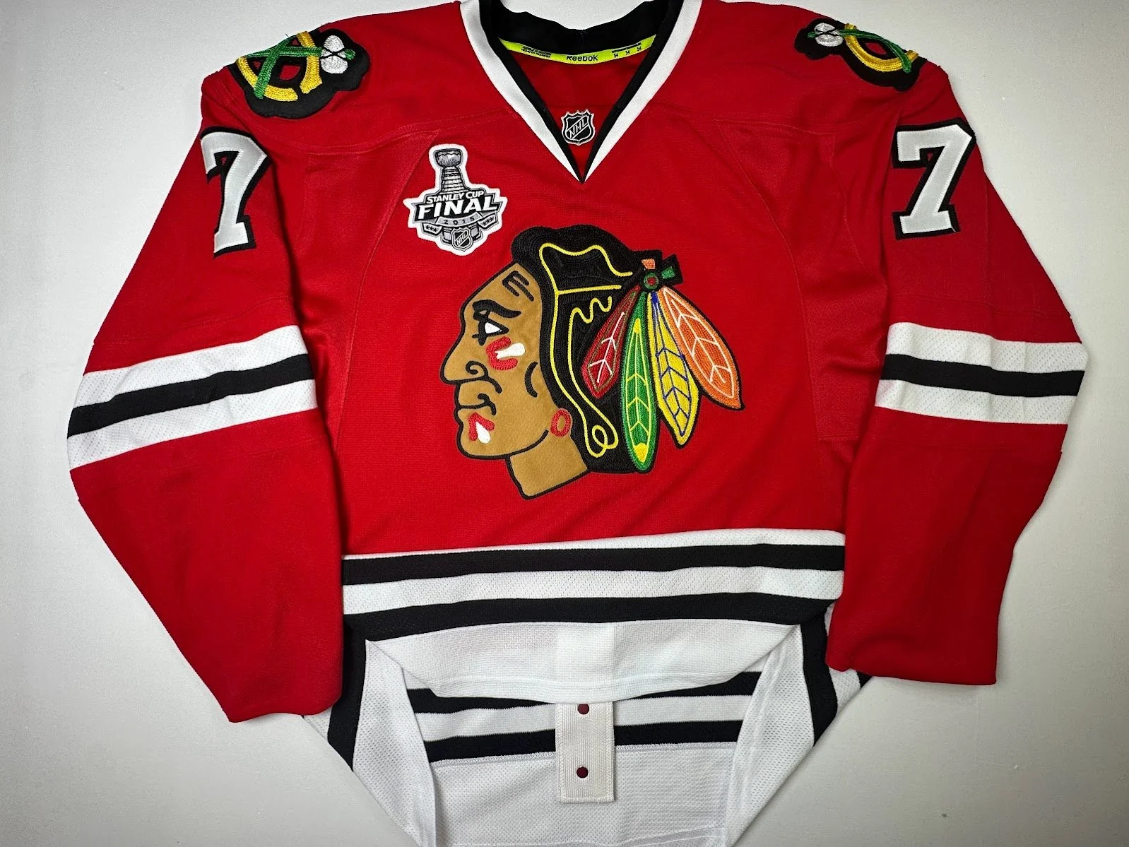 Chicago Blackhawks Brent Seabrook Reebok 2015 Stanley Cup Finals Patch Sz. 54