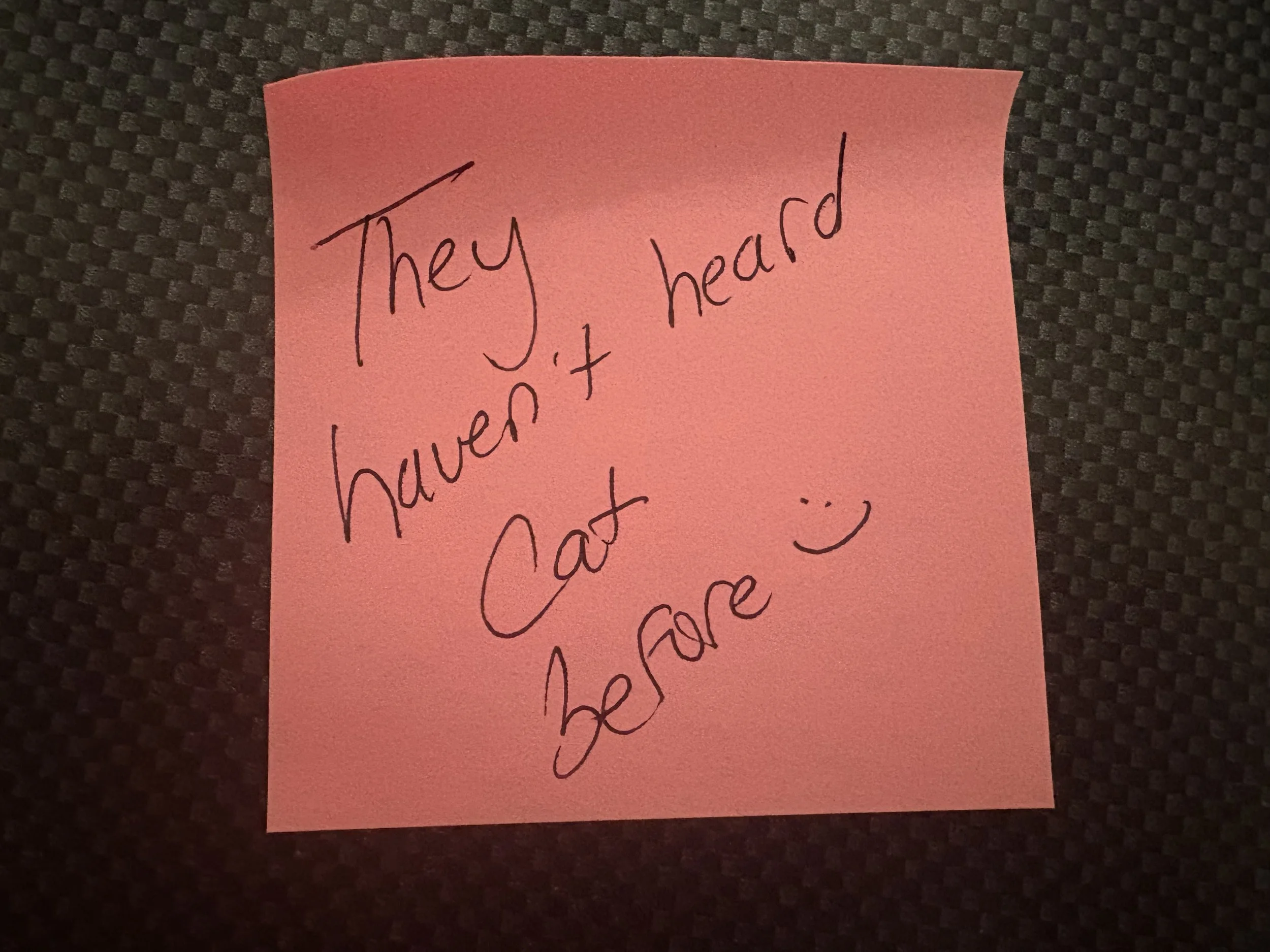 They haven’t heard you before