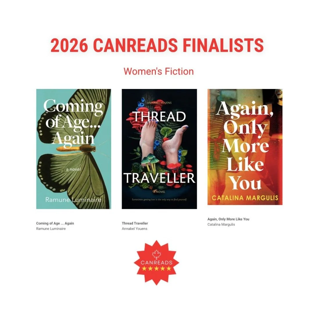 Thrilled to share that my book Again, Only More Like You has been selected as a finalist for the CANREADS Award for Women's Fiction! 🎉

This really came out of the blue and was such a sweet surprise. Thank you to the CANREADS judges and to my publis