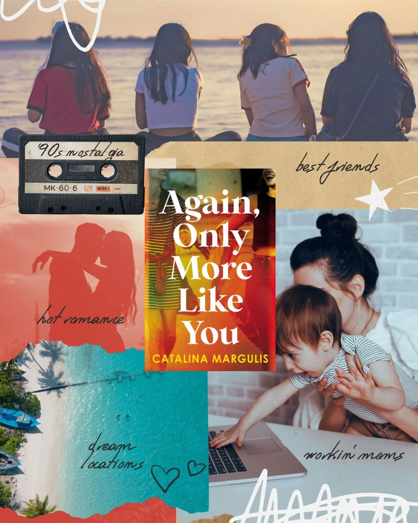 Best friends.
Starting over.
Again, Only More Like You
For fans of Elin Hilderbrand and Jennifer Weiner, Again, Only More Like You offers a poignant and humorous look at friendship and reinvention at 40.

#againonlymorelikeyou #allthebooks #90snostal
