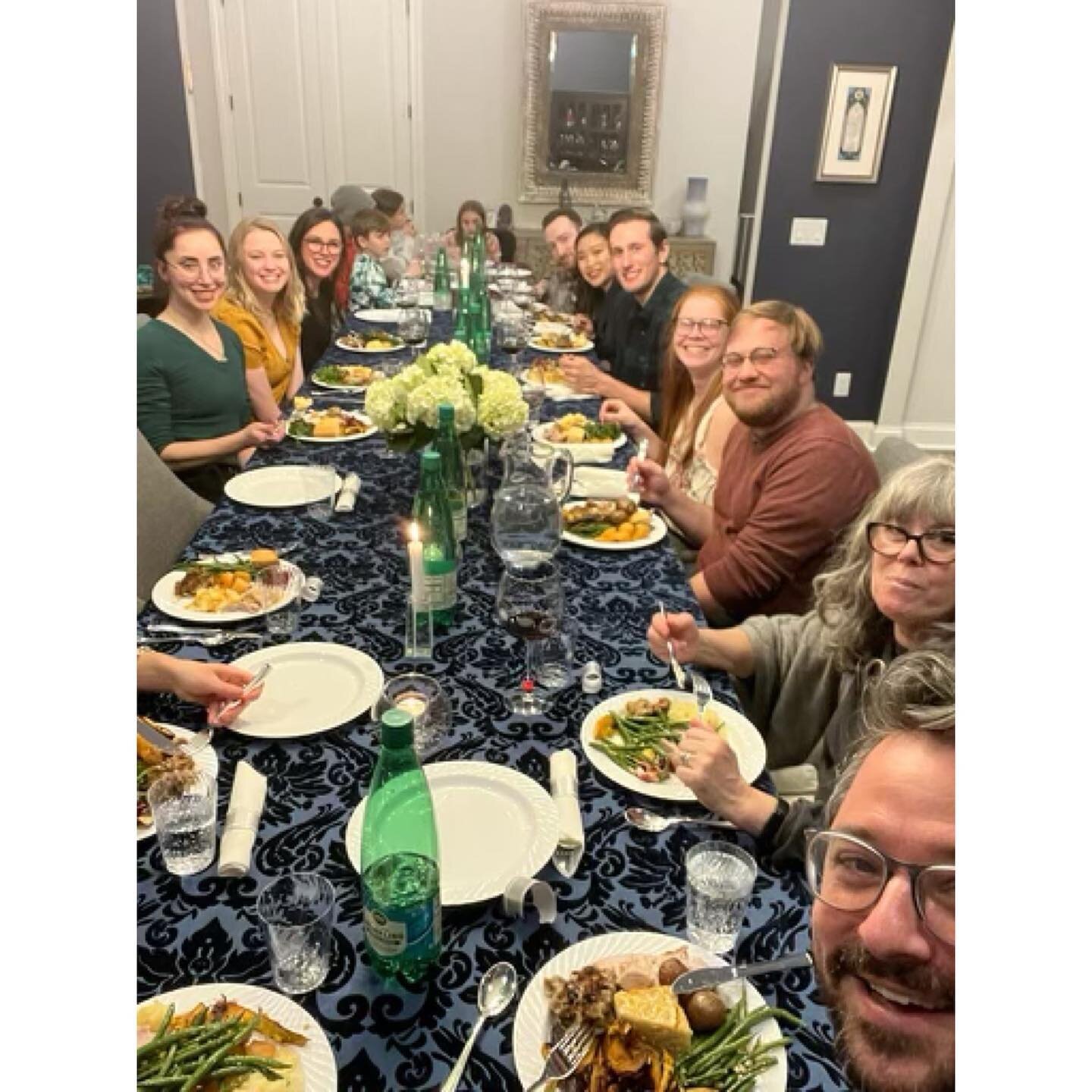 Happy Thanksgiving for us and ours to you and yours! 🍽🥂🍠🦃

Special thanks to Dr. Dan Asher and his family for hosting residents who weren&rsquo;t able to venture far from the hospital this year&hellip; and for preparing the most extravagant to go