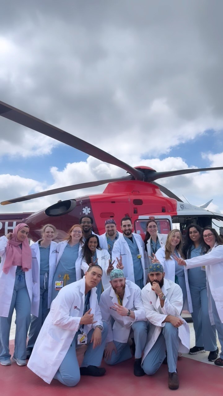 CA3s on the Helipad π«‘π a tradition before graduation which means this class is leaving soon and I’m emotional about it π
#residency #anesthesia #helicopter #medicine