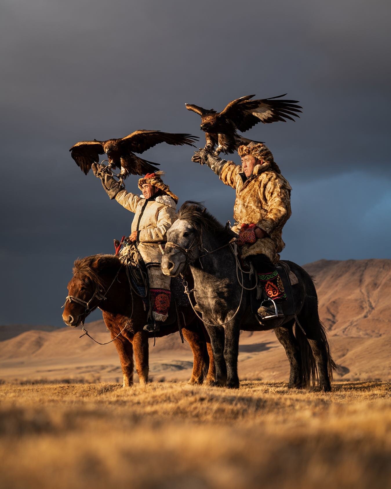 ⁣Let me present you to Arman and Talap, the Eagle Hunters siblings living in the remote Sagsai province in Western Mongolia, hunting small prey like rabbits, marmots, and foxes with their golden eagles.⠀
⠀
I wonder when will things get back to what t