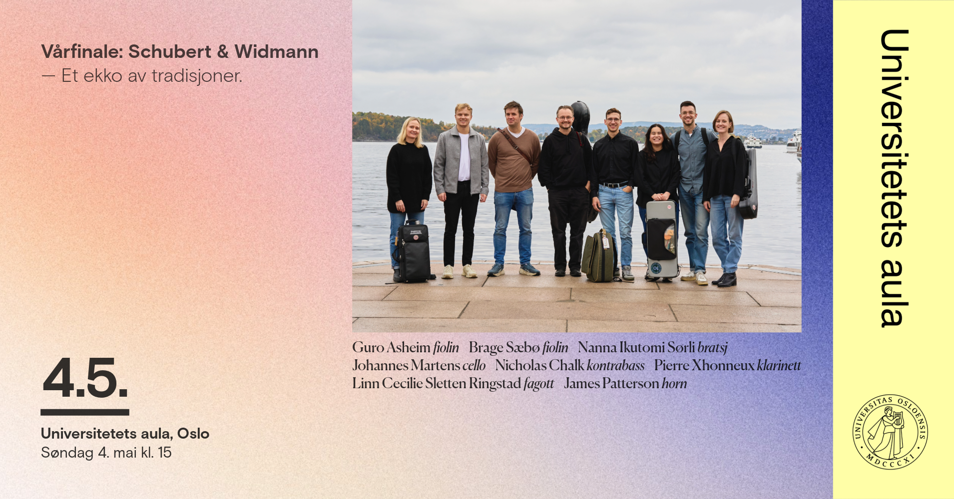 Vårfinale: Schubert & Widmann — Aulaseriene