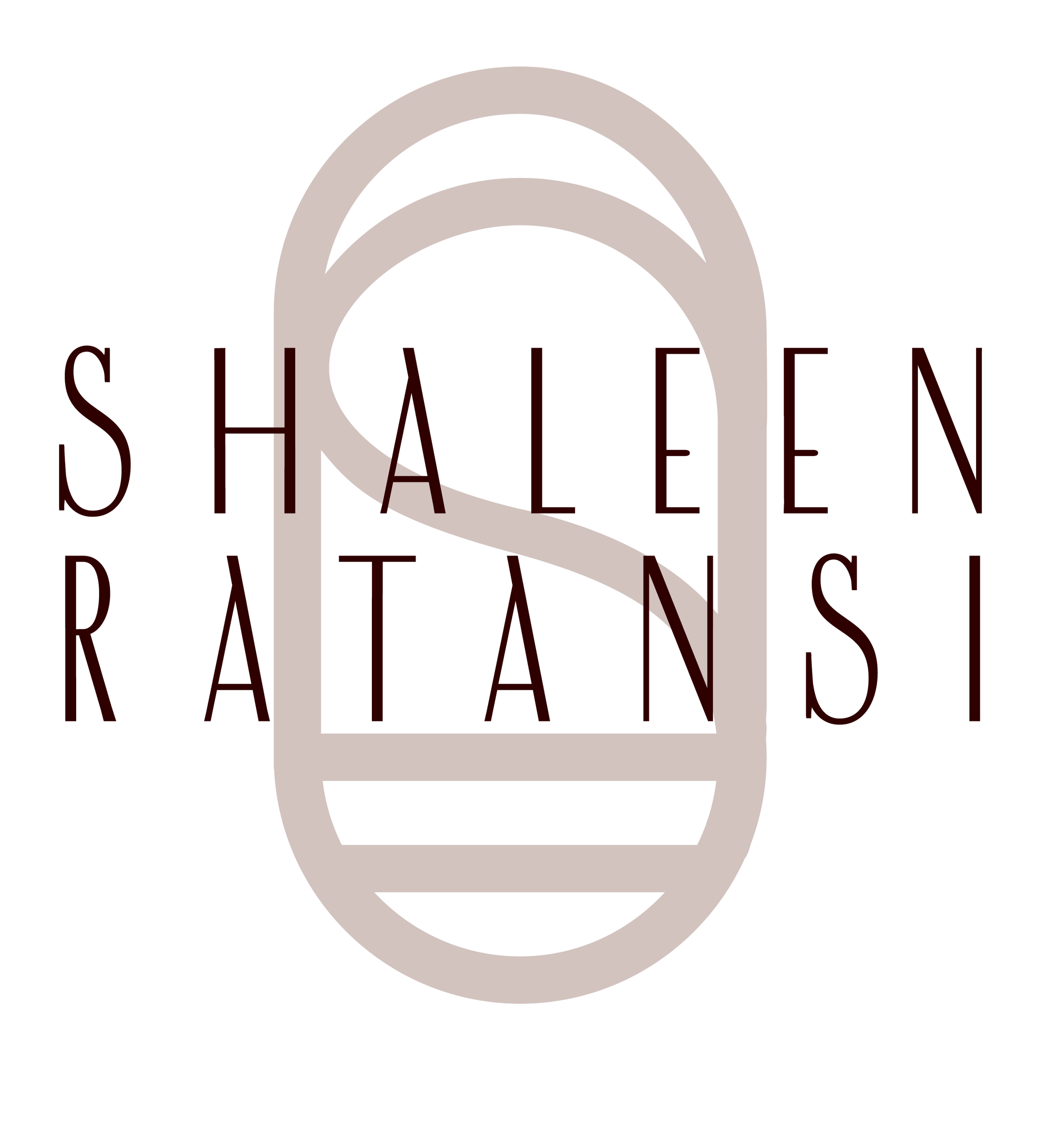 Logo for Shaleen Ratansi featuring a stylized brand icon with the text 'Shaleen Ratansi' overlaid.
