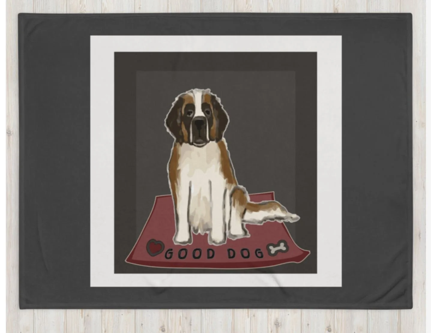 Saint good dog throw 2, 60 x 80.JPG