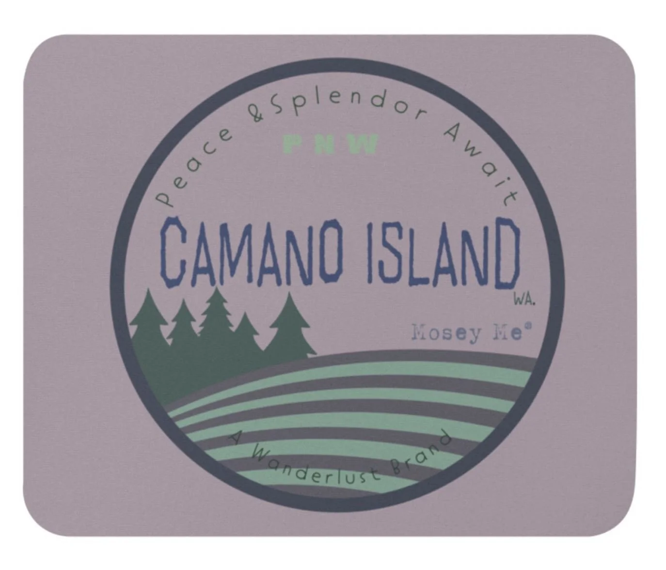 Rectangle Mouse Pad, Camano Island
