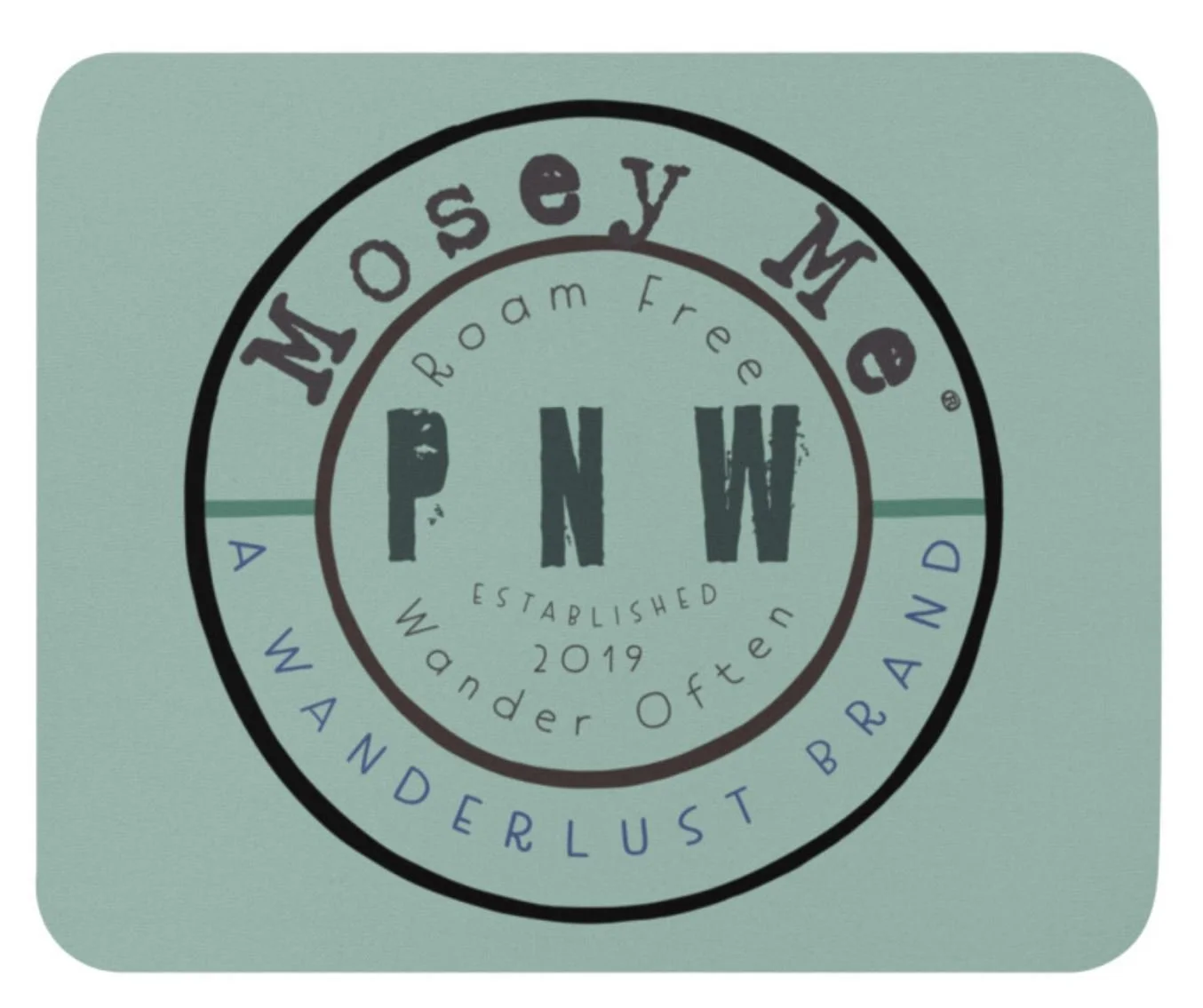 Rectangle Mouse Pad, Round PNW