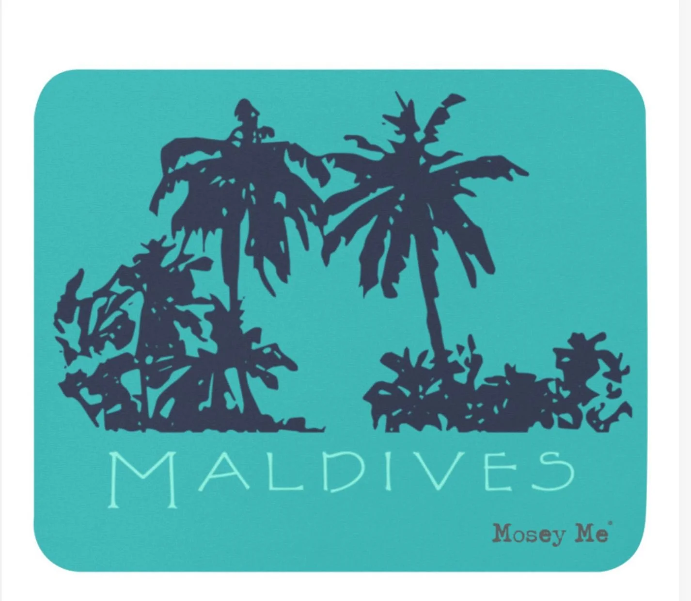 Rectangle Mouse Pad, Maldives