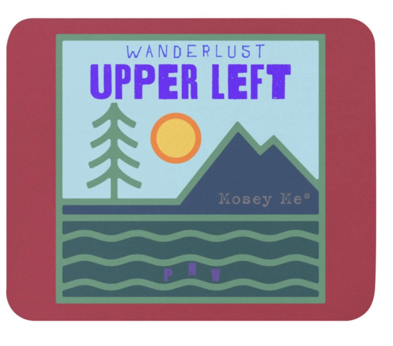 Rectangle Mouse Pad, Upper Left