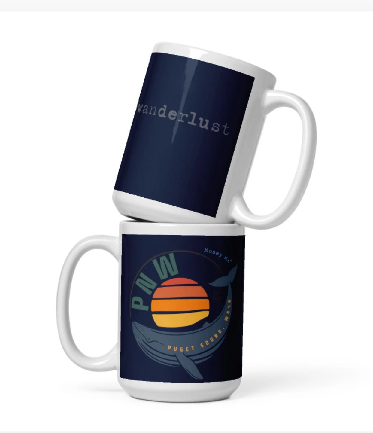 15 oz Ceramic Coffee Mug, Whale