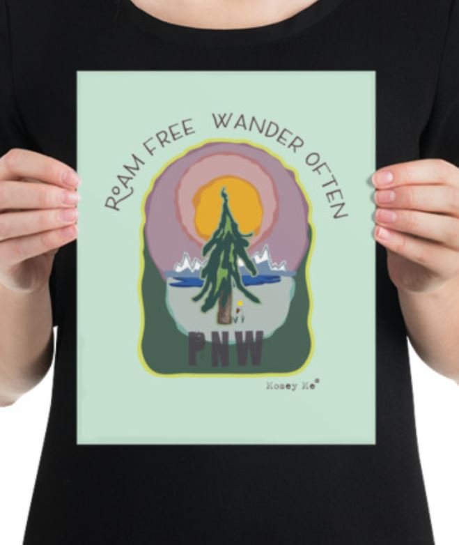 Paper Art Print, PNW