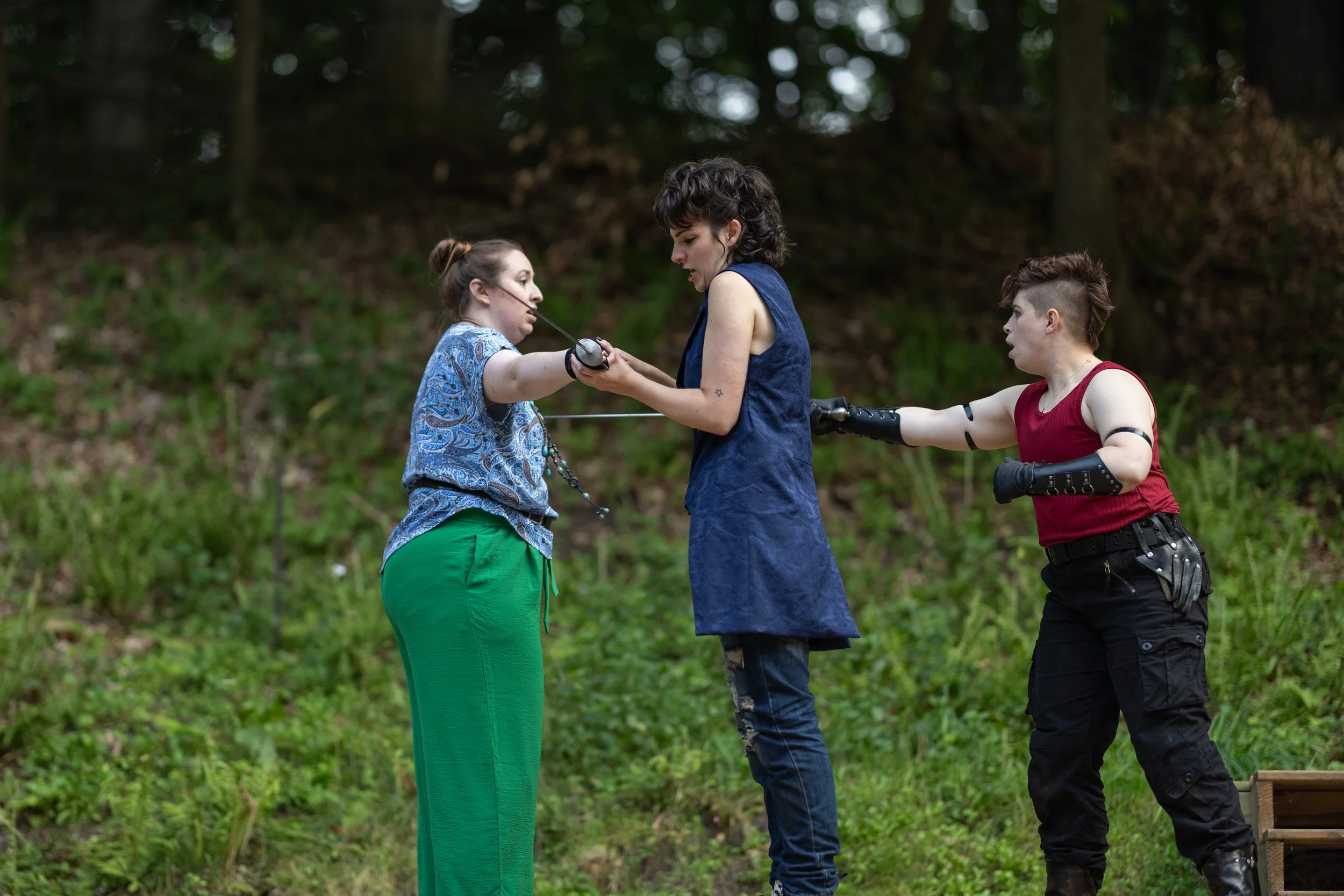  Mercutio in  Romeo and Juliet  at Lakeside Shakespeare Theatre, 2024. Photo by OB and Co. Productions 