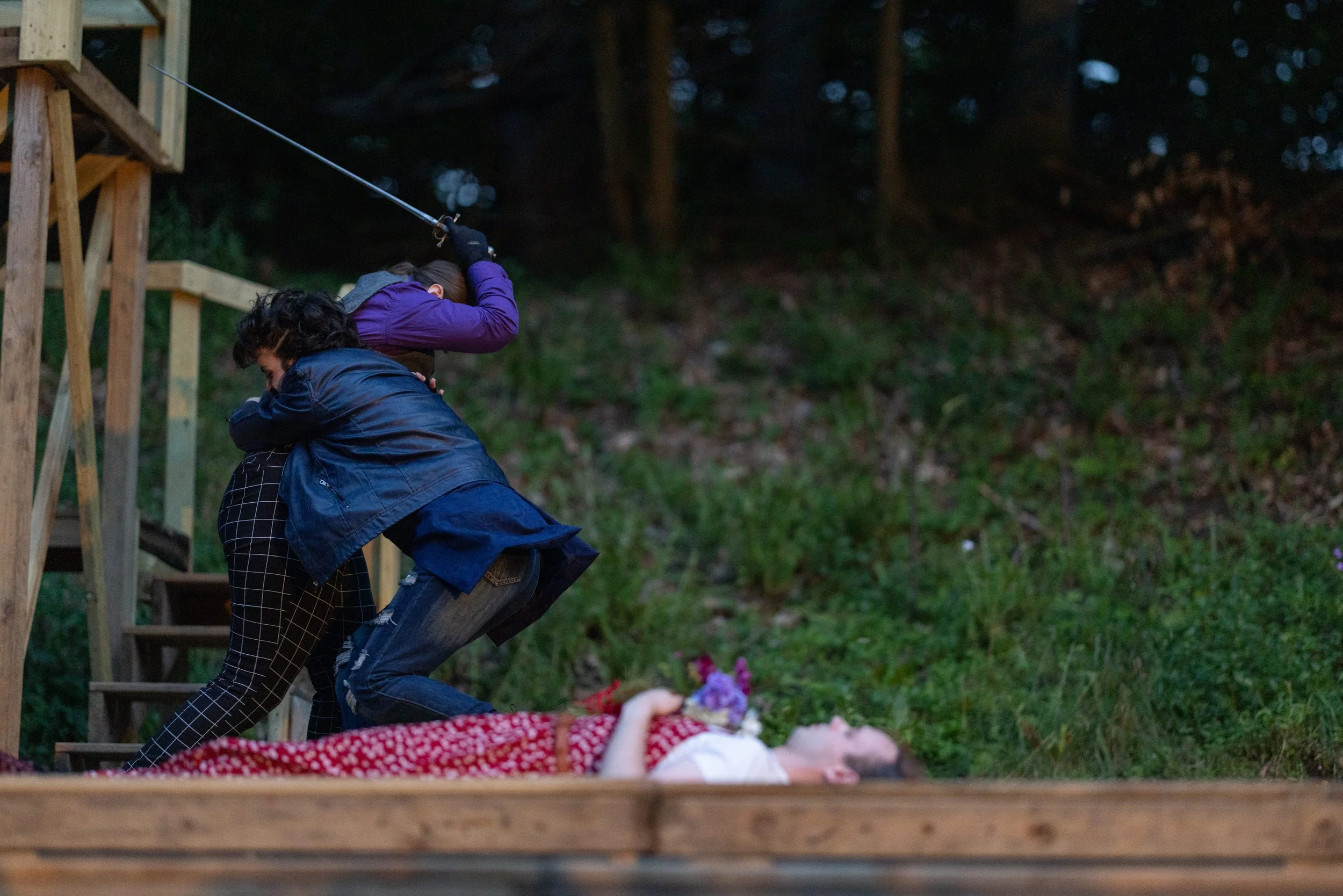  Paris in  Romeo and Juliet  at Lakeside Shakespeare Theatre, 2024. Photo by OB and Co. Productions 
