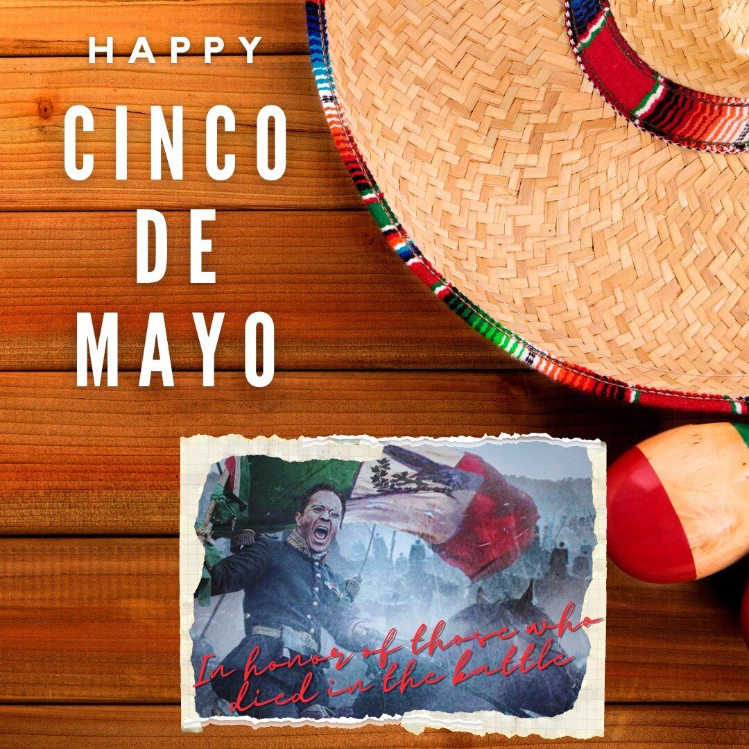 Happy Cinco de Mayo! Let's Celebrate and honour those who died in the battle of Puebla in 1862.
&gt;&gt;&gt;&gt; NOT MEXICAN INDEPENDENCE DAY &lt;&lt;&lt;&lt;
&iexcl;Feliz Cinco de Mayo! Celebremos y honremos a los que murieron en la batalla de Puebl