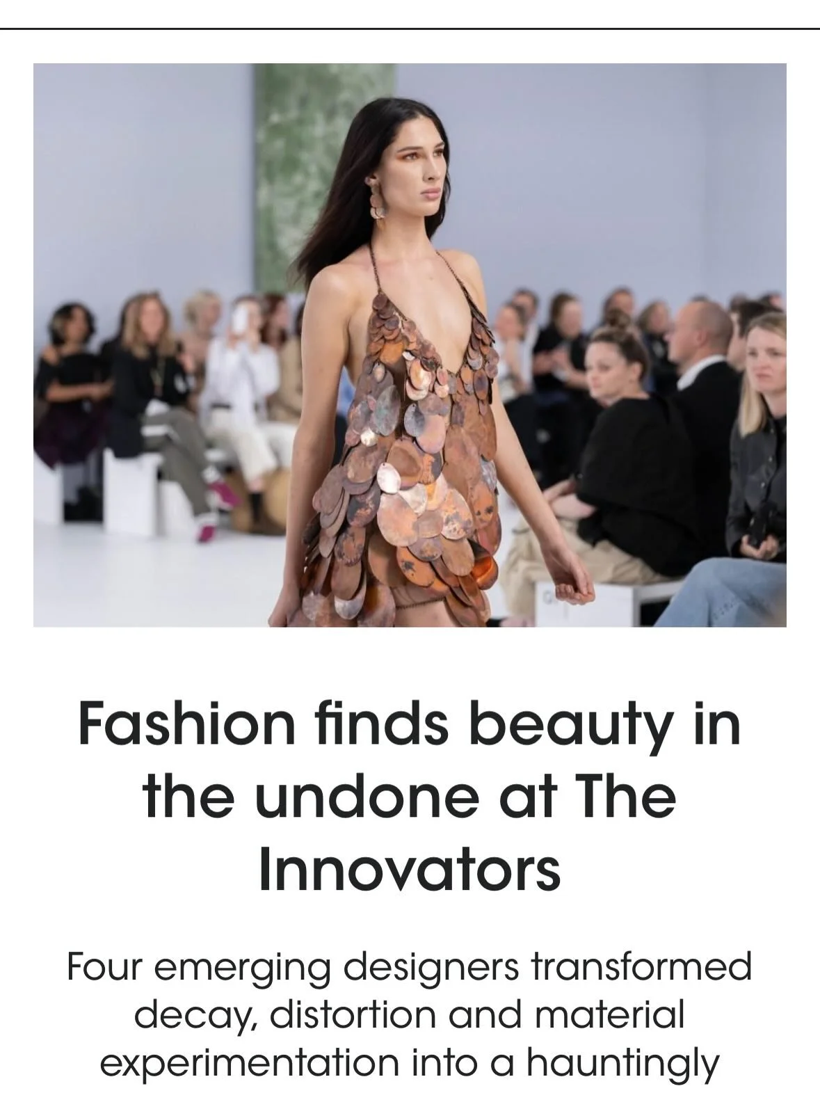 Both of my pieces for @fdsfashiondesignstudio The Innovators: @thenextgarde were featured in this incredible @vogueaustralia article on all four designers and their considered approach to design. 

@oliverrparryy 
@by___marko 
@madebyatte 
@lukeruben