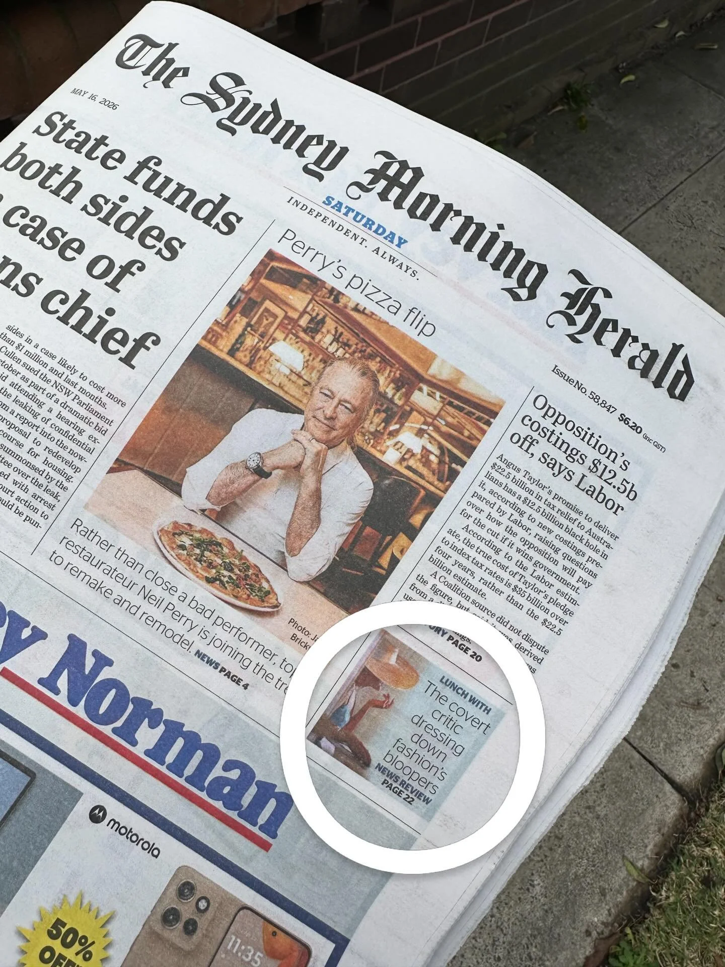 It&rsquo;s been a minute since I had my work in the @sydneymorningherald but loved seeing @fashion_critical on the cover last week wearing one of my brimmed straw hats which also featured in this huge double page article inside the paper.

I&rsquo;m 