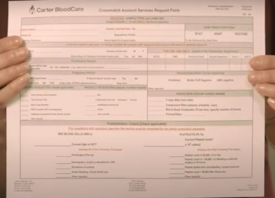Completing the Crossmatch Account Services Request Form