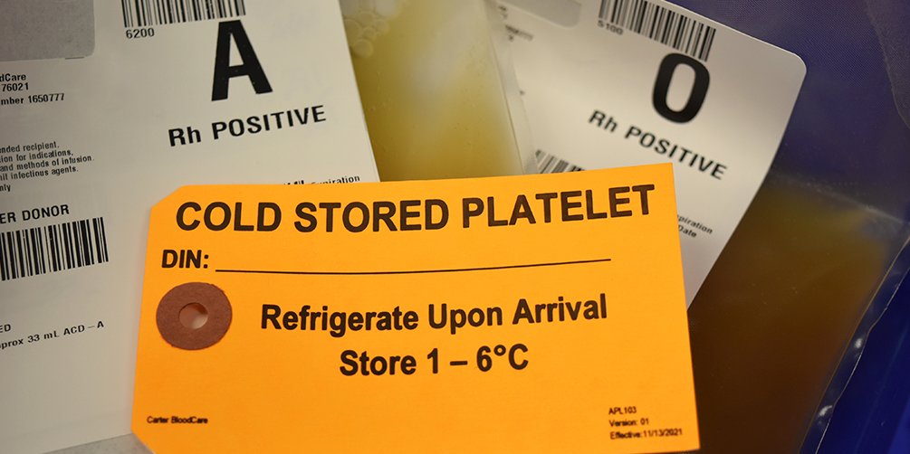 Cold-stored platelets