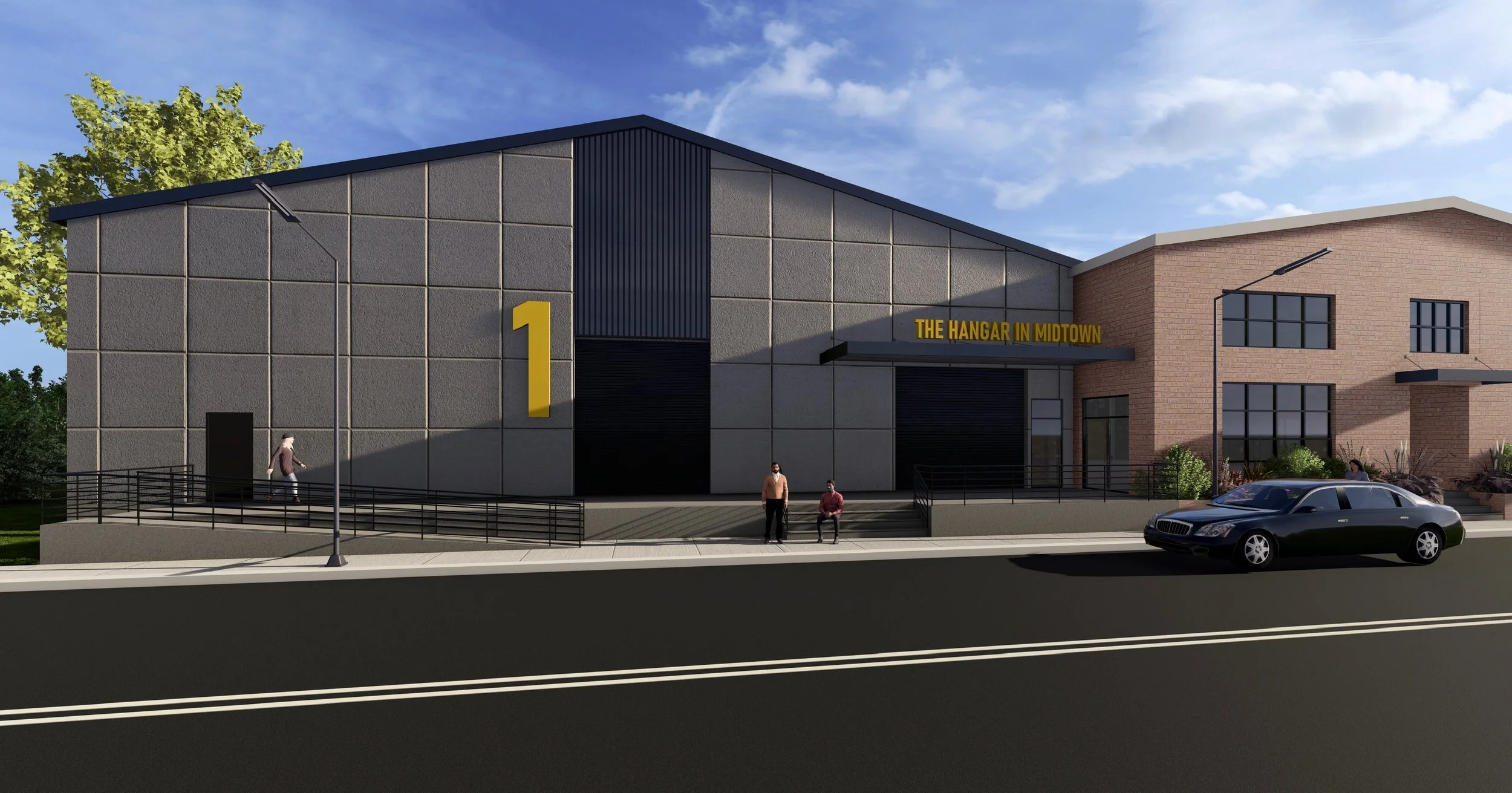 Render of The Hangar