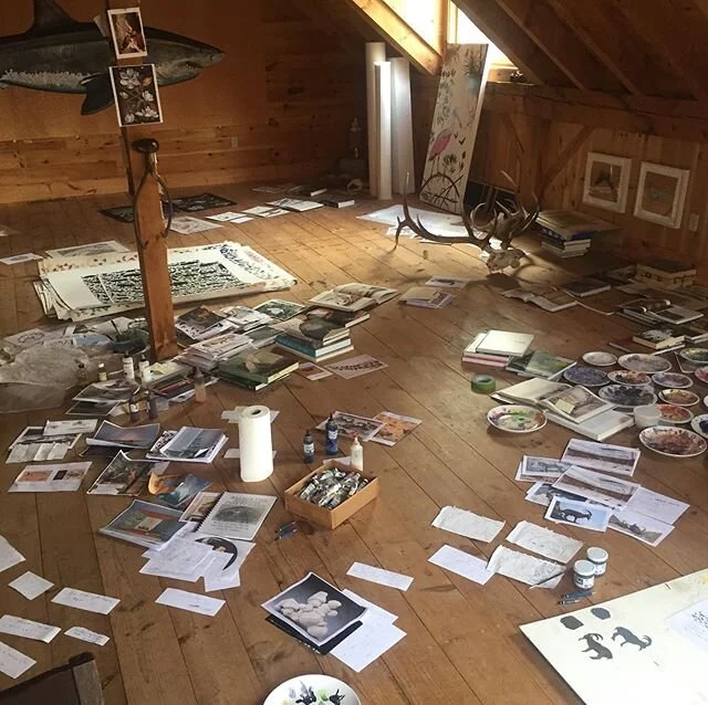 I wanted to throw another @jamesprosek &ldquo;Work In Progress&rdquo; shot up...this one I took in 2016. Please check@our the massive shark@painting on the wall...it was gorgeous! (Still is, I&rsquo;m sure!). Here is the story from James : &ldquo;...