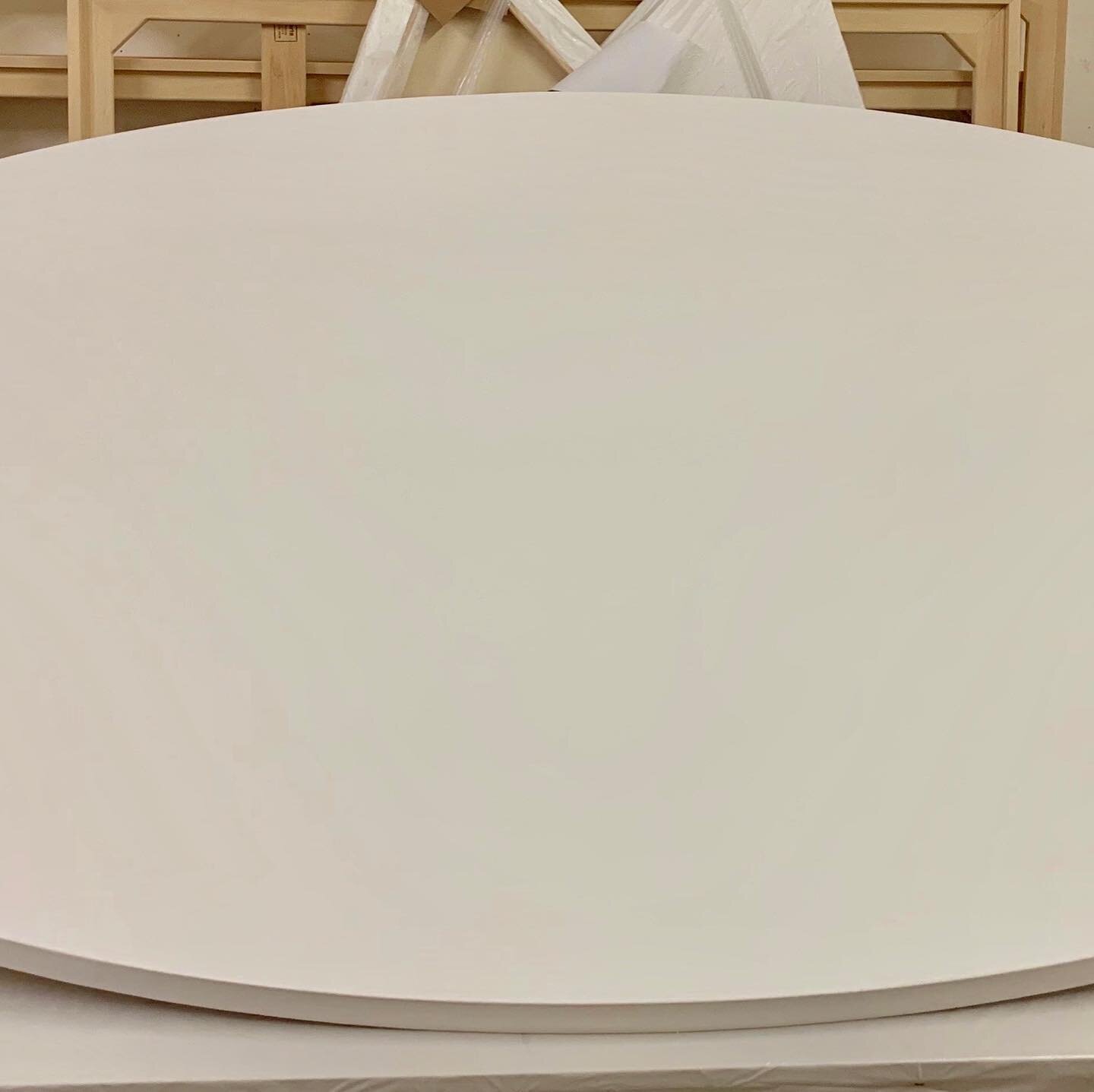 We love being the &ldquo;before&rdquo; in so many &ldquo;Before and After&rdquo;&rsquo;s...and here is a beauty!  @clivesmithstudio turned our huge (5&rsquo; x 9&rsquo;)blank oval canvas into this masterpiece of trompe l'oeil. Off to the collector so