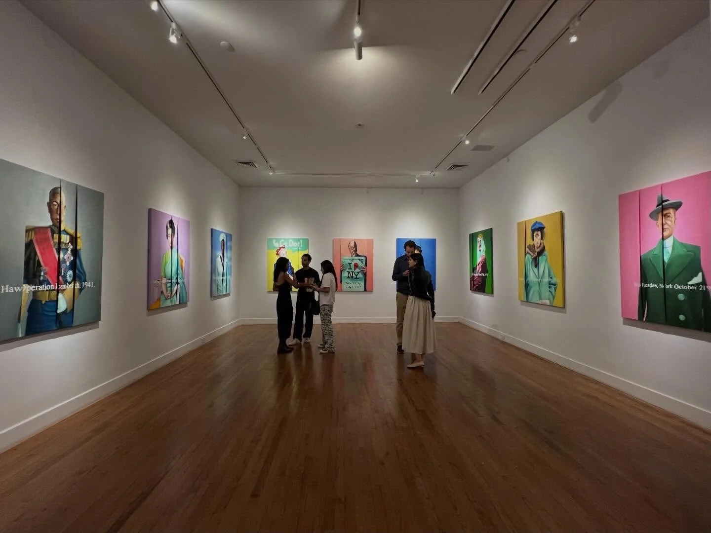 We were approached  by a new client  to stretch some finished paintings for an upcoming show. Of course, that is no problem as we do it every day of every week. However, the very detailed and specific instructions on exactly how these paintings were 