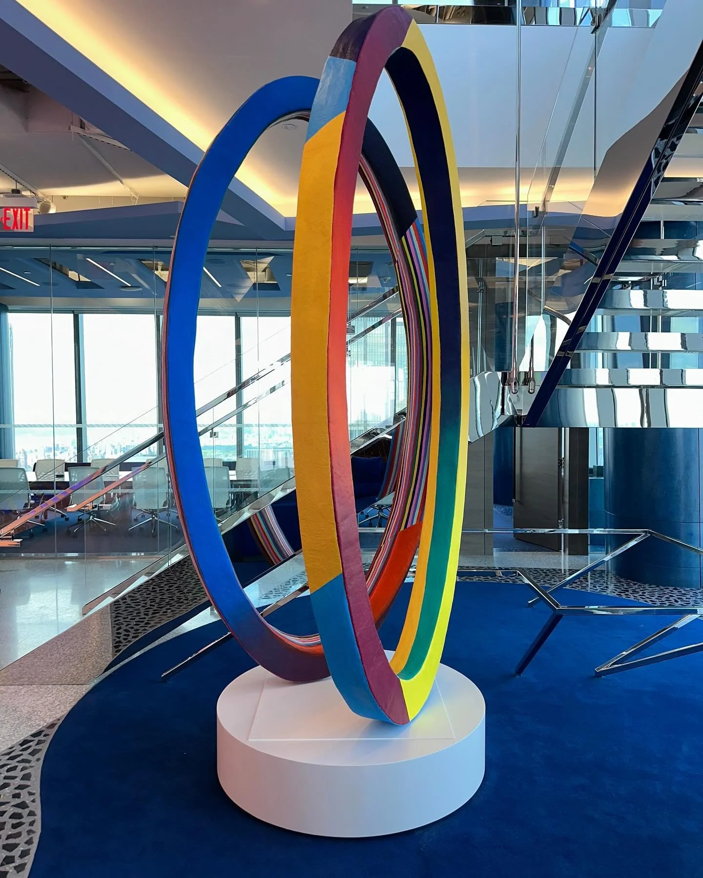 @tiffinylendrum Has always had amazing projects for us&hellip;from large-scale panels to this perfect circular pedestal just installed at a new building in Manhattan. You can see our process in these photos, from raw to perfect whiteness!  We look fo