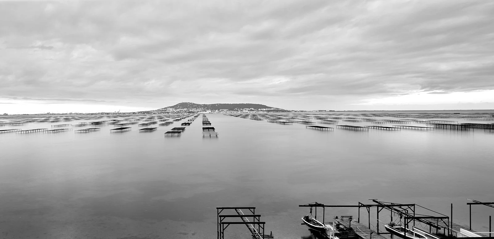 Oyster Farm, Languedoc-Roussillon, France, Seascapes