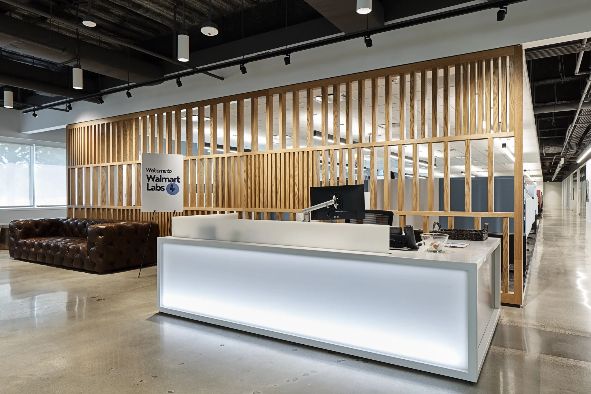 Walmart Labs interior Reception Area