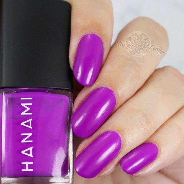 Dark purple (short nails）