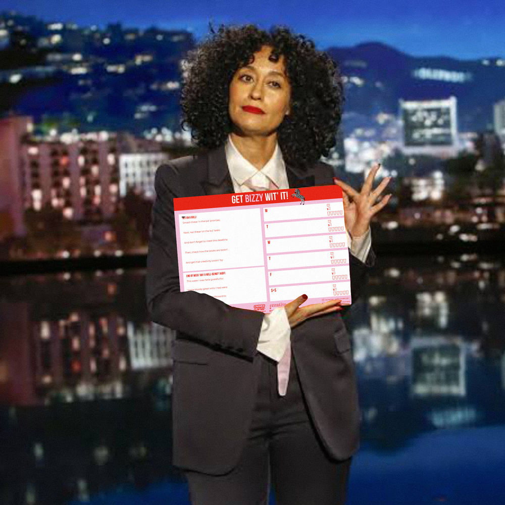 Tracee Ellis Ross shows off notebook