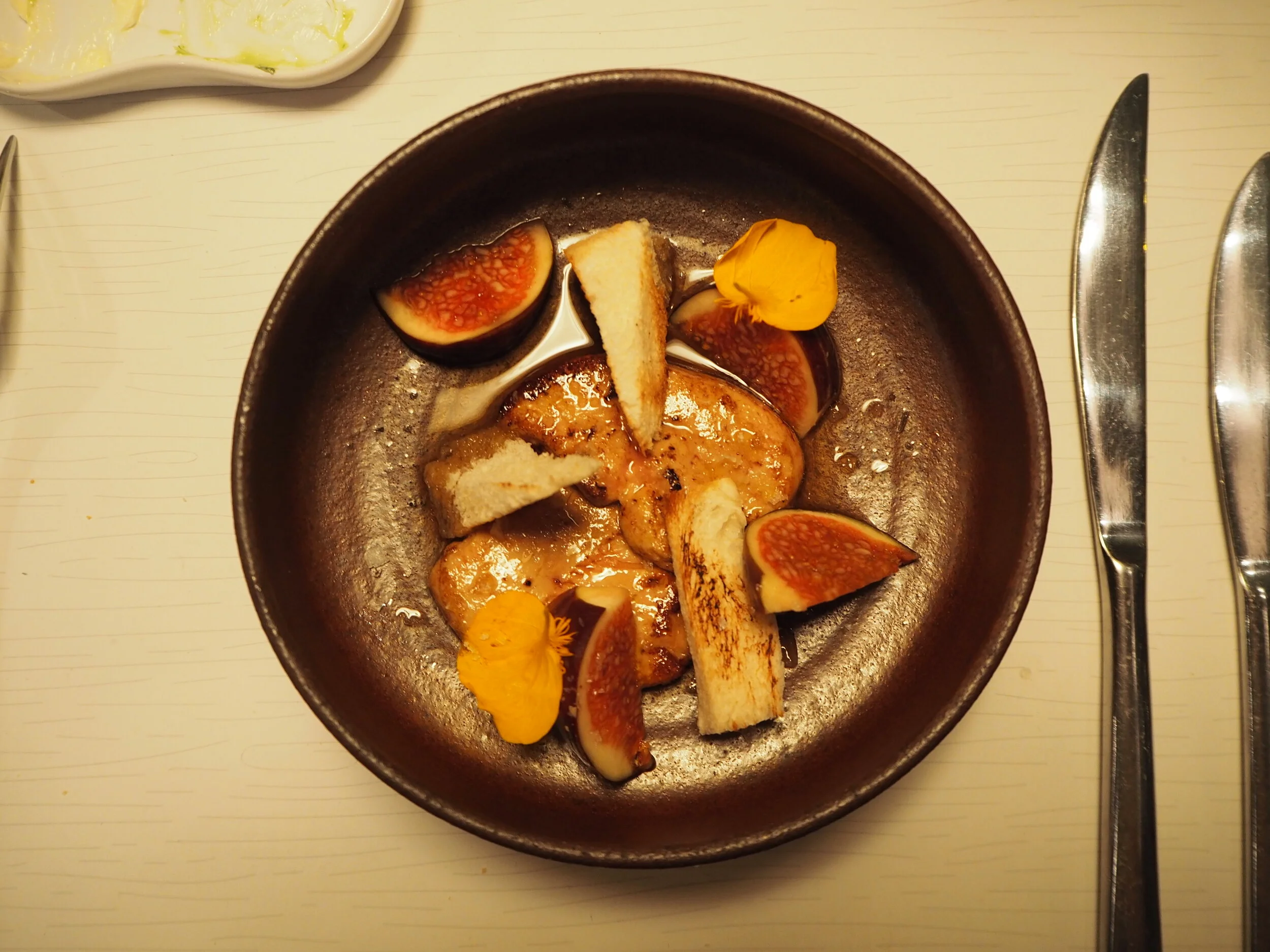 foie gras, fig, tokaji wine sauce, brioche