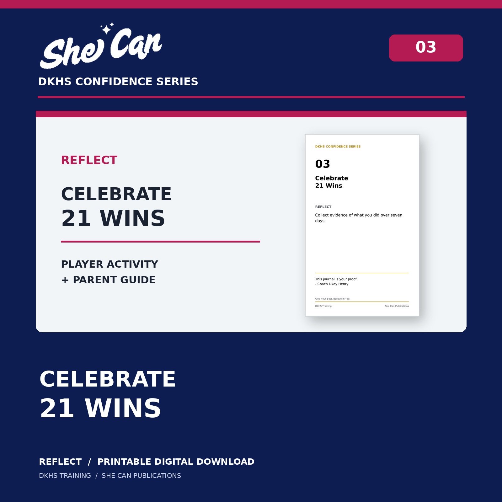 Celebrate 21 Wins | Seven-Day Player + Parent Activity