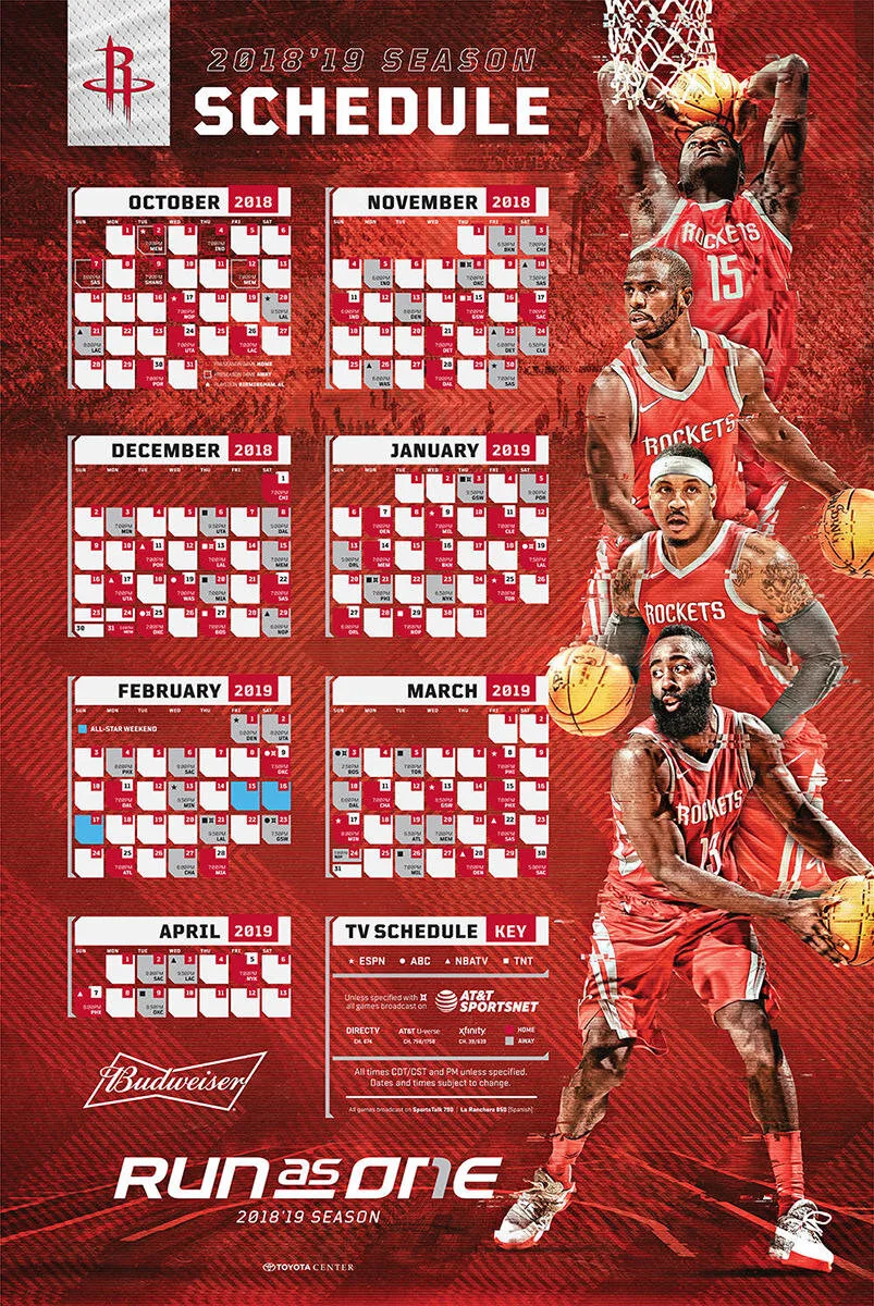   Schedule Poster  
