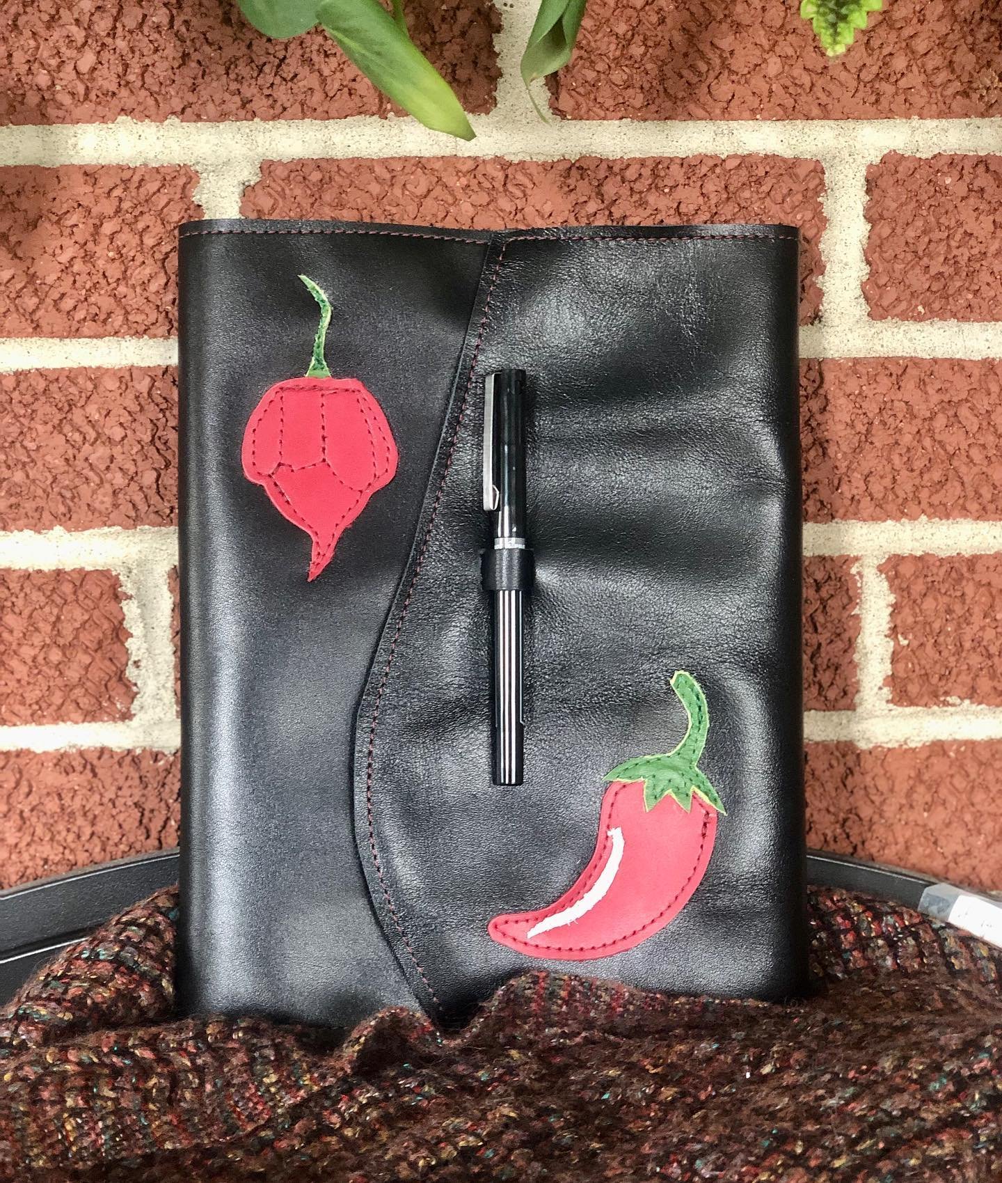 This was a custom order that a guy emailed me about earlier this year. He has several of my books and had been dreaming up something special for himself. One of his hobbies is growing exotic peppers, and he said that his garden is getting big enough 