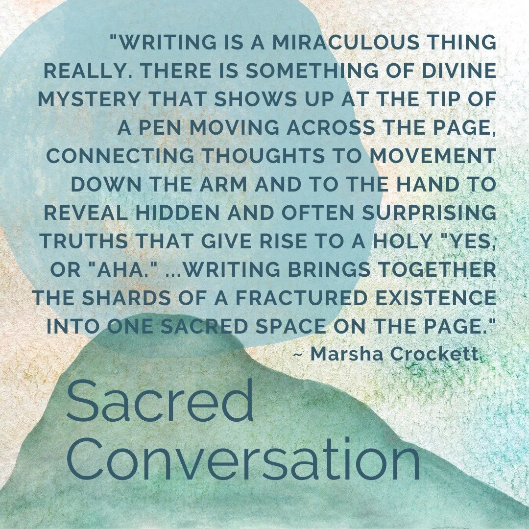 SACRED CONVERSATION THROUGH WRITING. Journal-keeping has been one of the spiritual disciplines that has stayed with me my entire adult life. Some disciplines come and go, others I practice only on special occasions, but journaling has continued to be