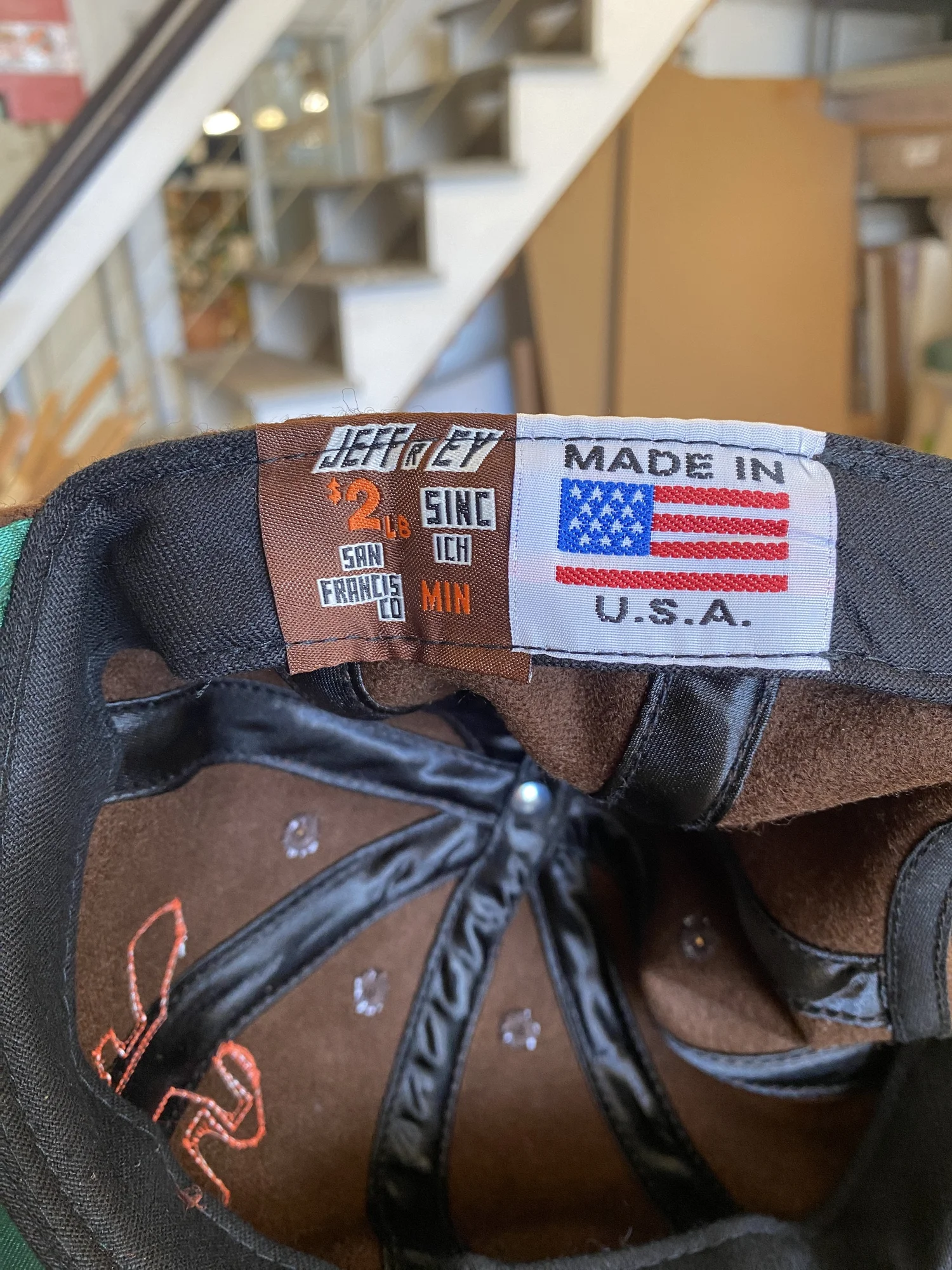 Brown SF Baseball Cap - 8 Panel — Jeffrey Sincich