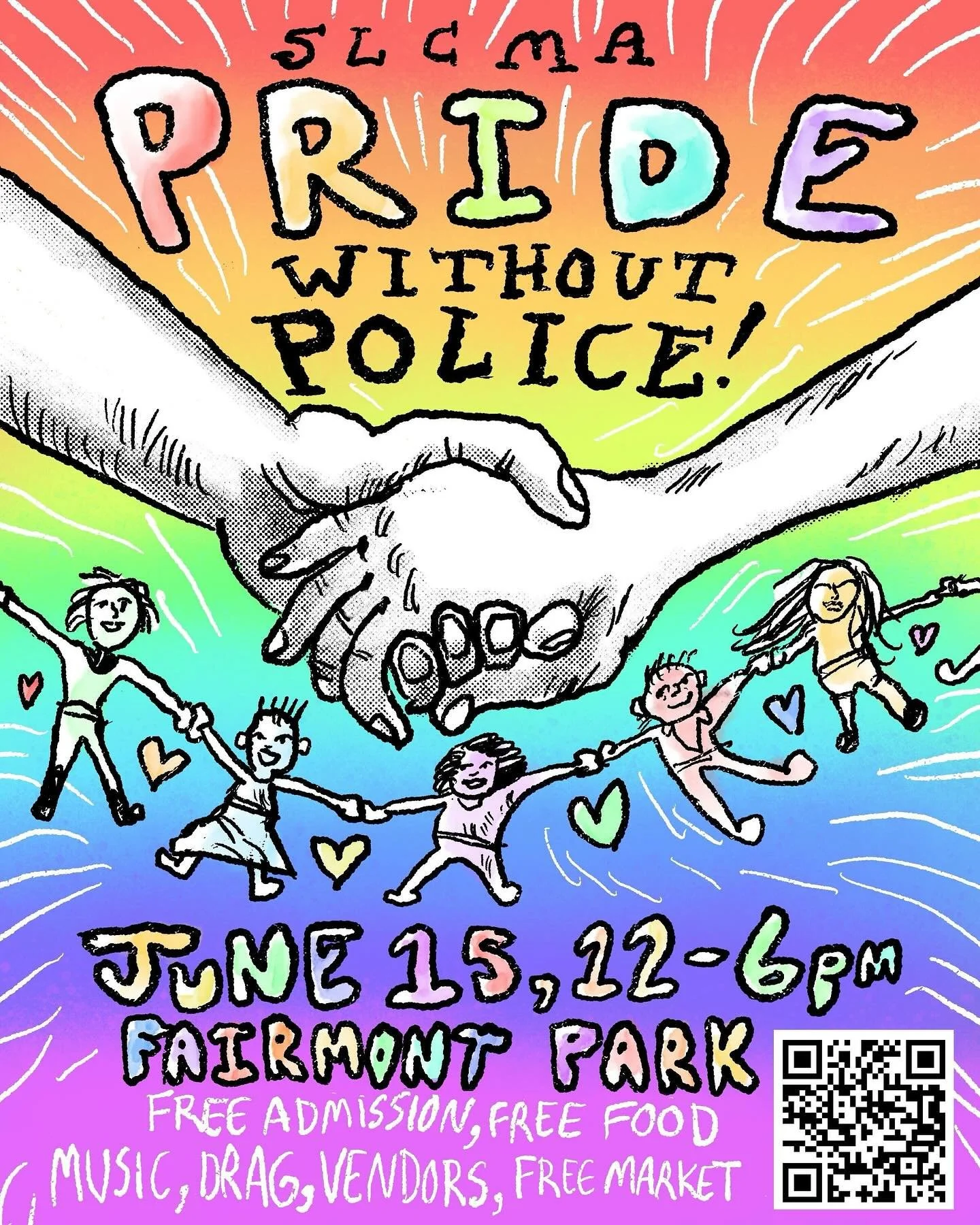 We call for queer liberation NOT queer assimilation! In a city where pride celebrations have been gatekept by entry fees and sponsored by billion-dollar corporations, we must maintain the revolutionary, anti-capitalist spirit that has always been the