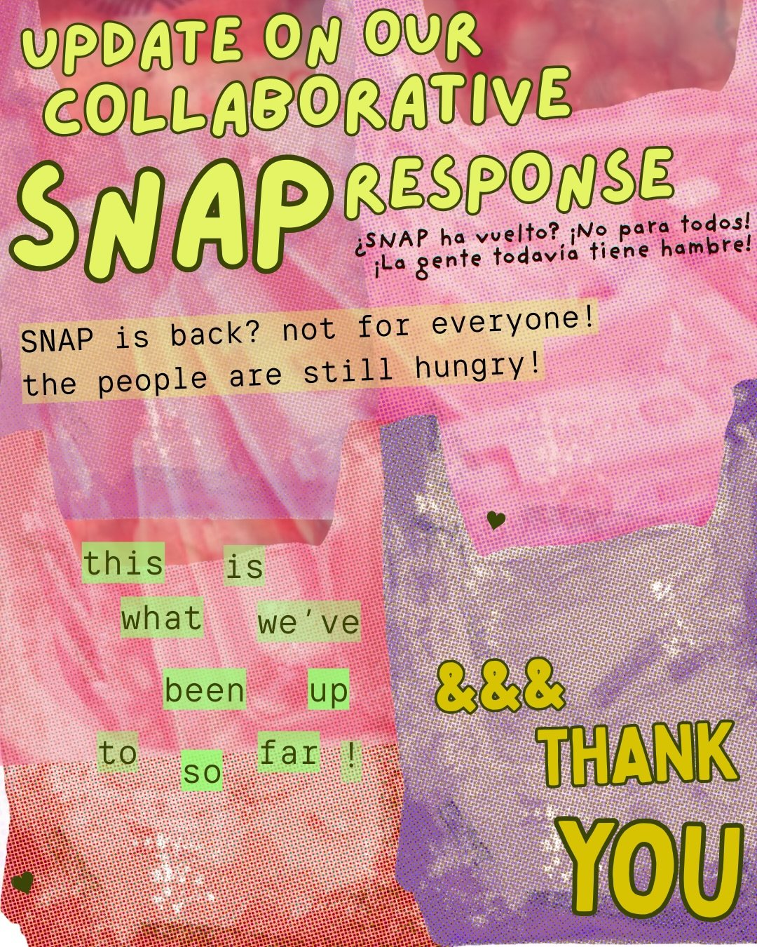 Update on our collaborative SNAP response!!