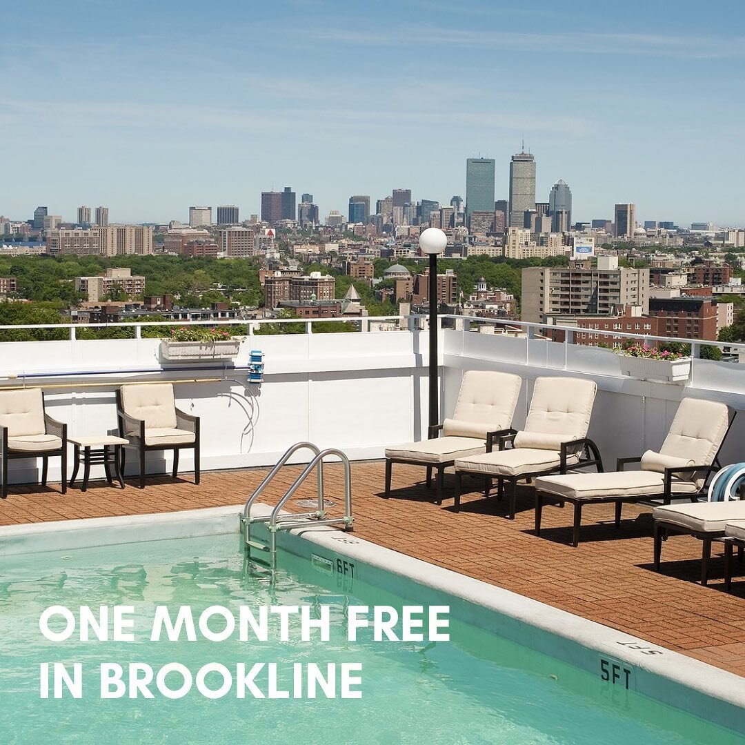 FOR RENT in Brookline - on Beacon Street right between Coolidge Corner and Washington Square. .
.
.
.
Lots of full-service luxury buildings are offering promotions like one month free rent. Get in touch to see what&rsquo;s available around you and ho