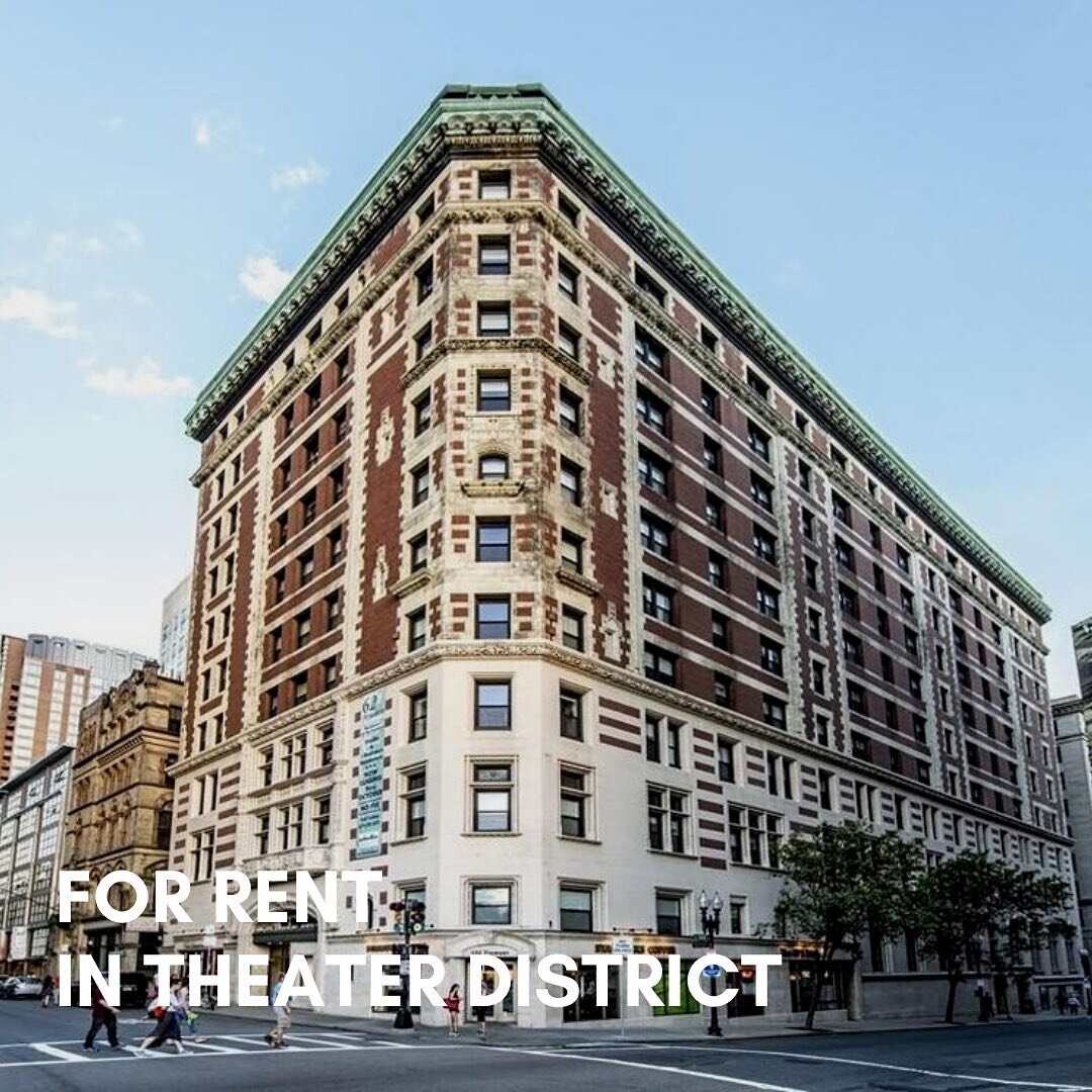 FOR RENT In THEATER DISTRICT - 1 BED 🛏 1 BATH 🛀. Located on Boylston Street right at the edge of Back Bay and before the start of Chinatown. The Theater District looks over Boston Common and is one of the most lively parts of the city. In my opinio