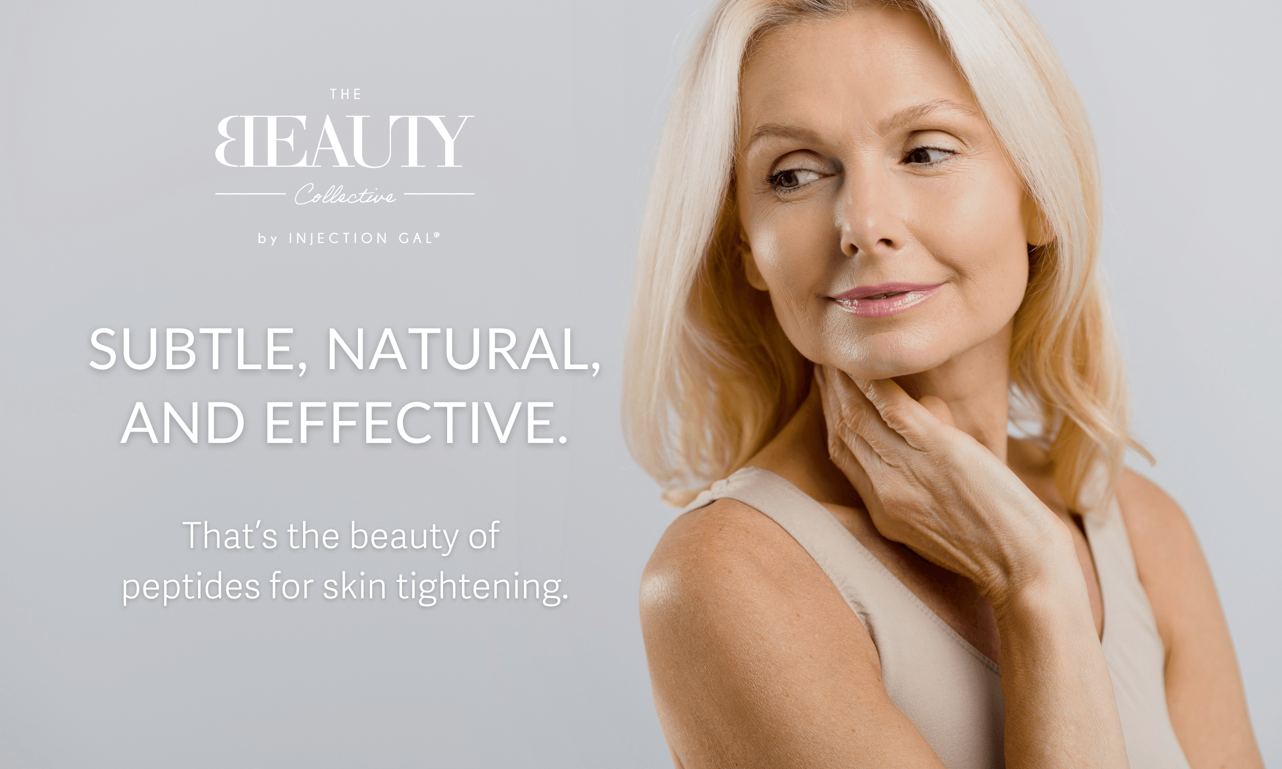 Peptides for Skin Tightening in Reno, NV. Subtle, natural, and effective results with the Injection Gal!